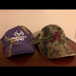 Two hats Alabama and Real Tree